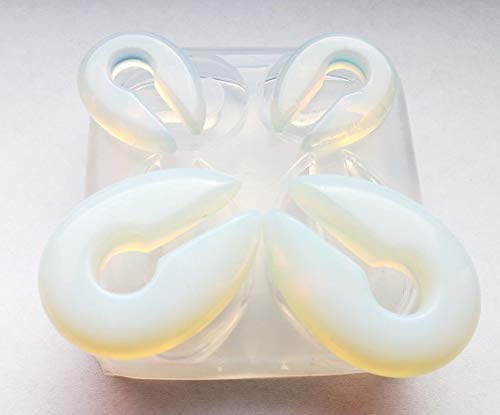 AlenkaD. Resin Mold Agate Ear Gauge, 6mm and 9mm, Jewelry Casting, Handmade, Instructions Included