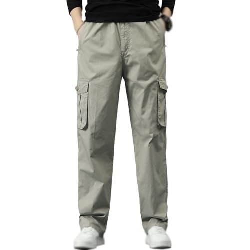 Adorlina Pants for Men, Ultra Comfort Fit Multi-Pocket Durable Pants, Loose Cargo Pants for Men