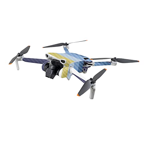 Image of MightySkins Carbon Fiber Skin Compatible with DJI Mini 3 - Cool Stripes | Protective, Durable Textured Carbon Fiber Finish | Easy to Apply | Made in The USA