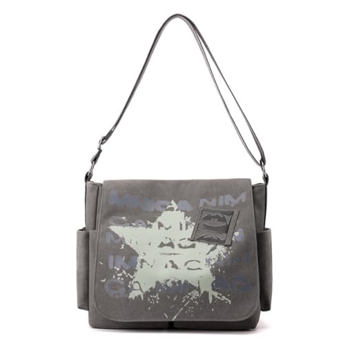 Bolsa de lona para hombre de un hombro con espacio amplio