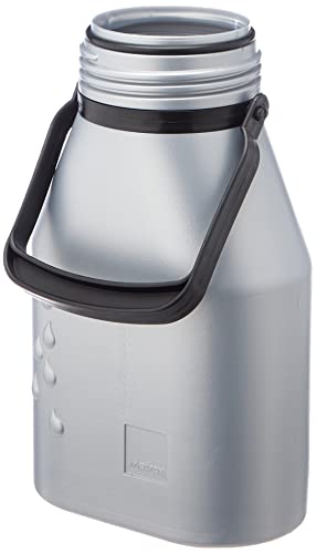Foto von Metrox Milchkanne, auslaufsicher, 2 Liter, BPA/BPS-freier Kunststoff, Schraubdeckel, silber
