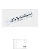 プラチナ油性ボールペン替芯 リビエール、バランス用 黒インク BSP-200B#1 【 × ５ 本 】 + 画材屋ドットコム ポストカードA