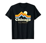Photo Gallery chicago illinois - luce vintage anni 70, motivo: tramonto maglietta Photo Gallery chicago illinois - luce vintage anni 70, motivo: tramonto maglietta