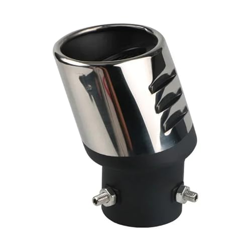 Silenciador de tubo de escape universal para coche con boquilla de salida de acero cromado