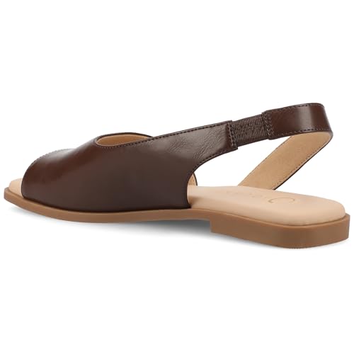 Image of Journee Collection Women's Brinsley Slingback Flat Sandals