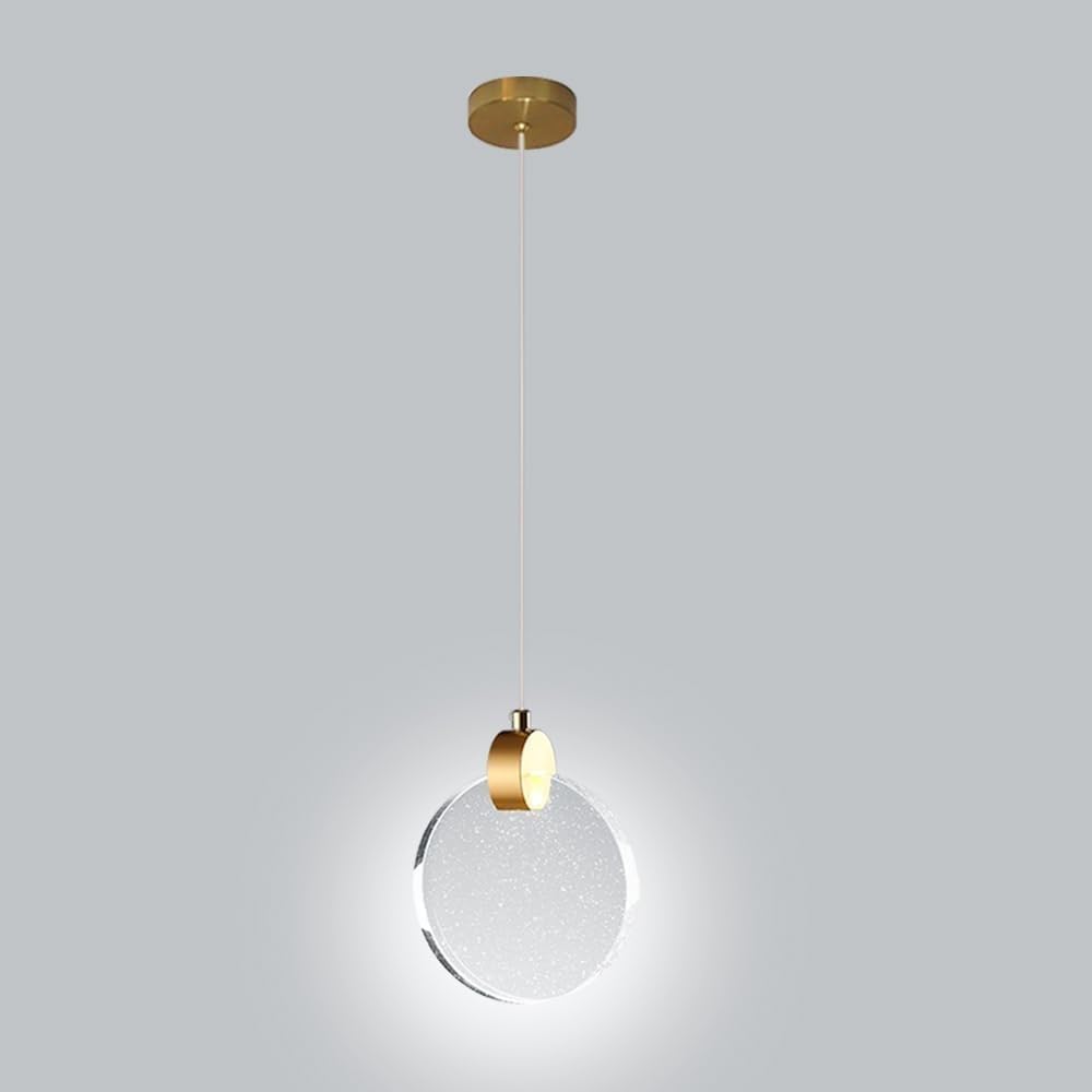 Luces colgantes de cristal modernas candelabro LED mini de lujo para dormitorio 7