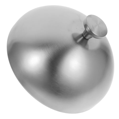 SMASOLO 1pieza Plato Dome Inoxidable para Steak Cubierta Antisalpicaduras y Tapa para Comida para Cocinas y Restaurantes