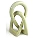 Soapstone Lovers Knot 6 inch Natural Stone