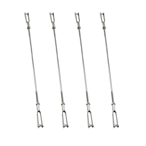 8PCS RC Airplane Metal Clip Push Rod Coupler with Pushrod Connecting Rod for RC Airplane Helicopter Aircraft Boat DIY Model Plane Connection Accessories (M2 Clevis,M2x150mm Pushrod)