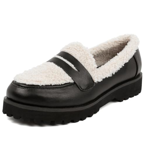 Image of Jones New York Women Platform Slip On Chunky Loafers Shoes Penny Loafers for Ladies