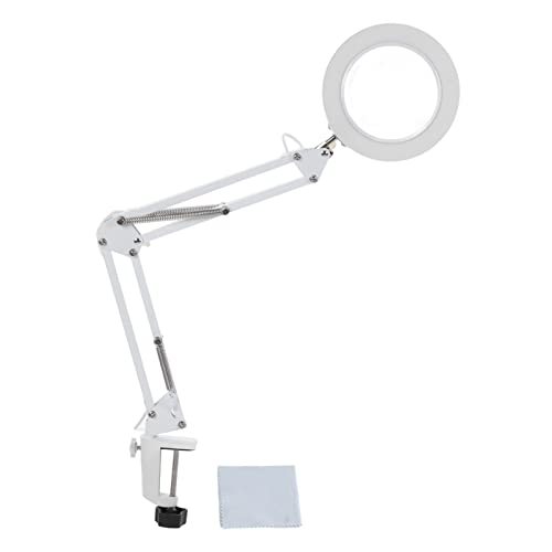Lupa de lupa luz ajustable 3 temperatura de color 11 brillo lámpara de escritorio de lupa LED