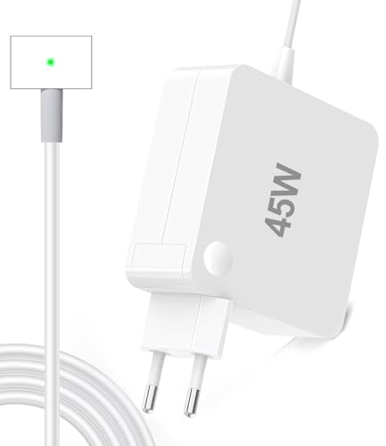 Cluvox Cargador Mac Book Air, Adaptadores de Alimentación Cargador Mac Book T Tip 45W Compatible con 11 Pulgada y 13 Pulgada (2012 2017),Modelo A1435, A1436, A1465, A1466 etc