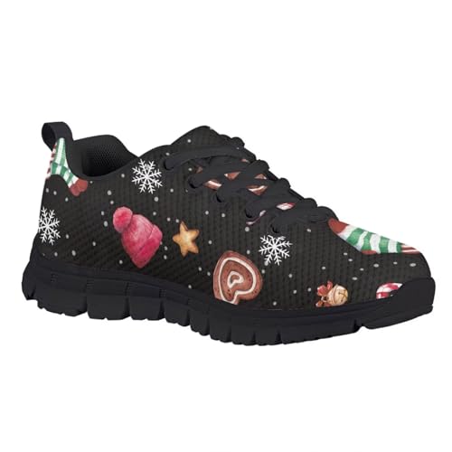 GIFTPUZZ Unisex-Child Casual Athletic Sneaker Running Shoes Non Slip Lightweight Sneaker Fashion Lace-up Walking Shoes2