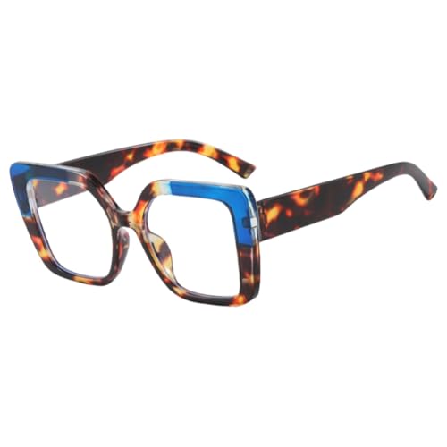 Image of Shiratori Blue Light Blocking Glasses with Rectangle Frame and Chic Preppy Look for Women , Computer Glasses