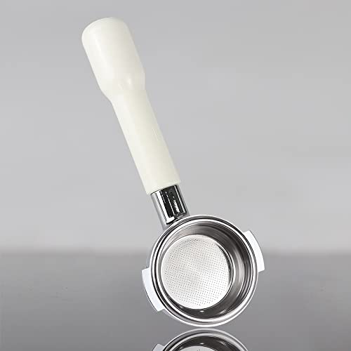 SDFGH 5 8mm Máquina de café de acero inoxidable Soporte de filtro sin fondo Mango for accesorios profesionales (Size… - Imagen 6