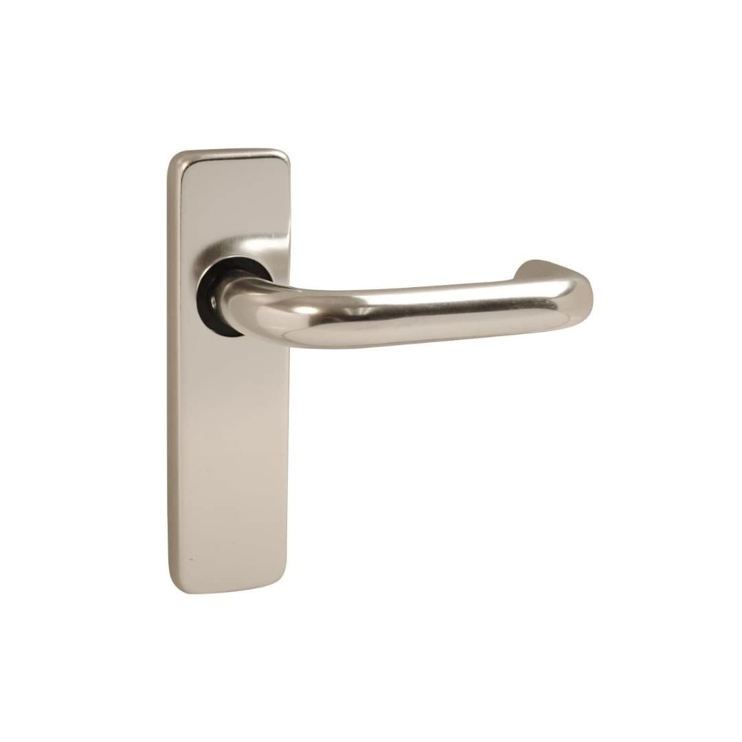 Vibe Round Bar Lever Latch On Polished Anodised Aluminium Door Handle Lever On Polished Anodised Aluminium For Internal Doors