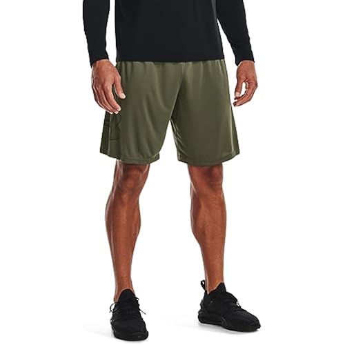 Under Armour Men's Tech Graphic Shorts , (390) Marine OD Green / / Black, Medium