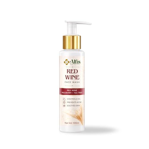 Image of Red Wine Face Wash for Anti-Aging, Deep Cleansing, Hydration - 100g Face Wash for All Skin Types with Antioxidants & Moisturizing Formula