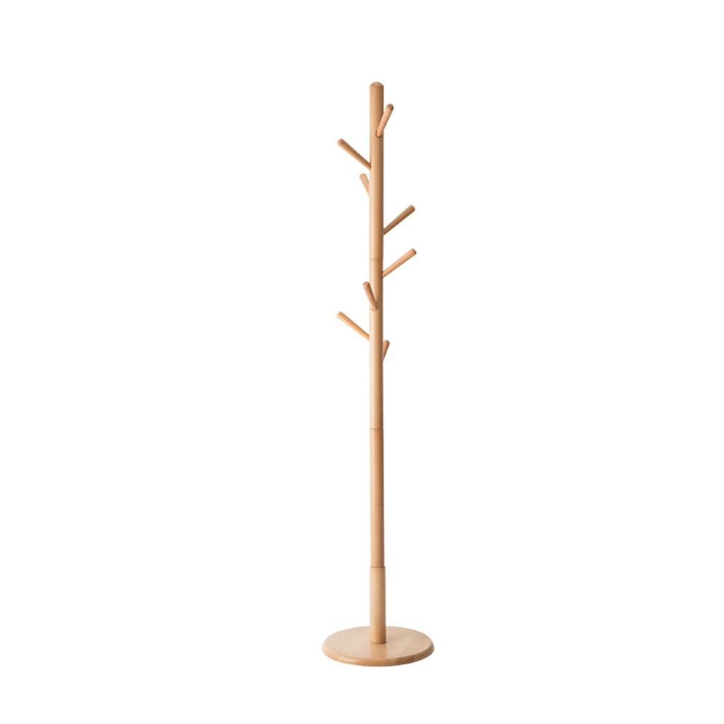 Porte-Manteau Arbre en Bois Vertical pour Vestes et Sacs - Organisateur d'Angle Gain de Place