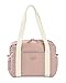 BÉABA, Wickeltasche für Babys, Mehrere Fächer, 10 Taschen, Reißverschluss Trolley-Koffer, Schultergurt, Isotherm-Tasche, Wickelunterlage, Wasserabweisend, Inhalt 16L, Tasche Paris, rosa