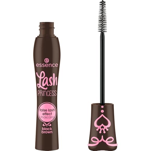 Essence Cosmetics Máscara De Pestañas Con Efecto De Pestañas Artificiales Lash Princess Marrón Negro, Dar Volumen, Efecto Pestañas Artificiales, Definir, Alargar, 12 ml