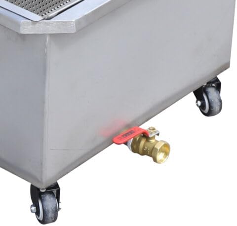 Miniatura 7 de Filtro de freidora móvil 55L, 550W Sistema de filtración de aceite 110v60hz Camión de filtro de aceite para plantas de producción de alimentos,