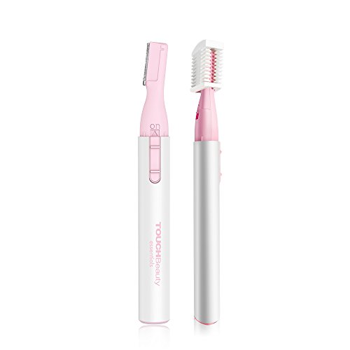 TOUCHBeauty Eyebrow Trimmer for Women Aluminum Material Facial Body Hair Shaver Removal Tool Micro Personal Groomer Battery-Operated Pink TB-815