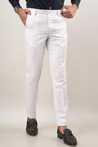 Image of VX9 Men's Formal Trousers, Smart Office & Business Wear, Classic Fit