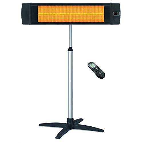 Infrarot-Heizstrahler, 1500W Indoor/Outdoor Elektroherd Panel-Wand befestigte Infrarot-Terrassenraumheizkörper mit Thermostat Heizung 220V