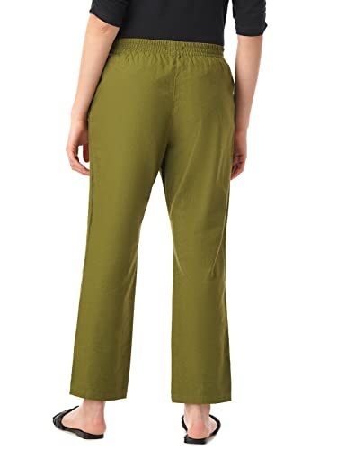 Image of FYLTR Women's Casual Cotton Linen Pull-up Pants