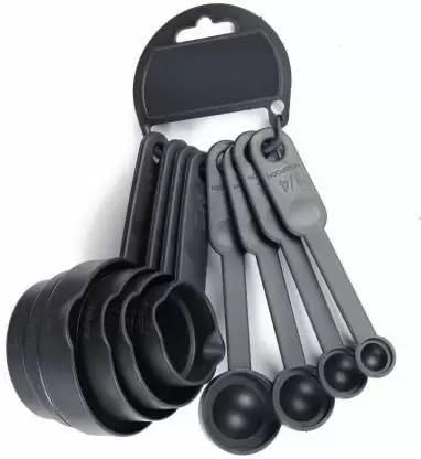 Unical Plastic Measuring Cups and Spoons Set Kitchen Accessories Item to Measure Salt Sugar