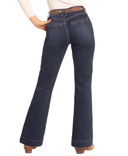 Rock & Roll Denim Women's High Rise Welt Pocket Trousers