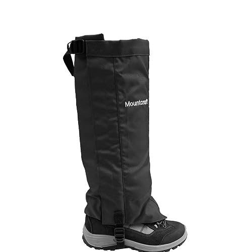 Image of Waterproof Snow Boot Gaiters - Durable, Breathable Leg Covers for Hiking, Trekking & Outdoor Adventures - (Black)