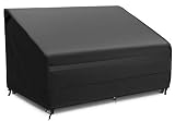 MR. COVER 2-Seater Outdoor Loveseat Covers Waterproof, 58 Inch Patio Furniture Cover, Heavy Duty 600