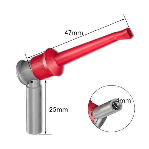 Image of Goupchn 2PCS SMD IC Test Hook Clips Grabber with 4mm Female Jack for 4mm Male Plug Electrical Testing