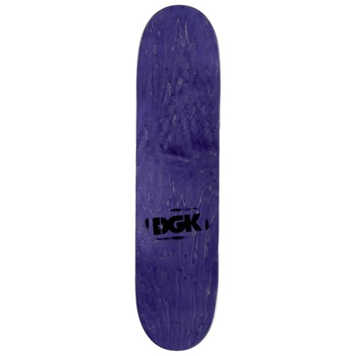 DGK Skateboards OG Logo Deck, Purple, 7.8 x 31.4 Inches, Popsicle Shape, Wood
