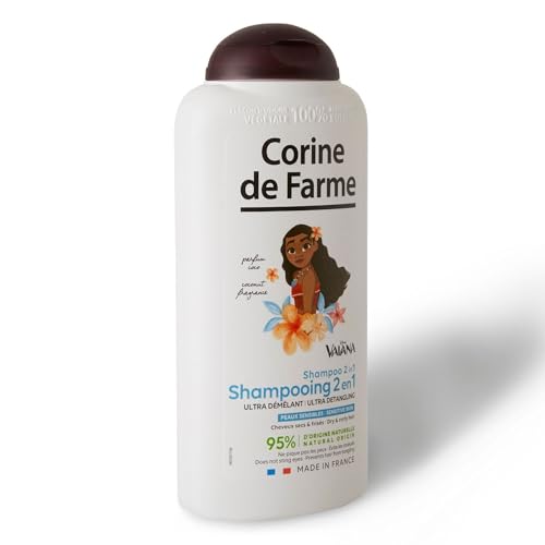 Corine de Farme, Shampooing 2 en 1 Nutritivo Vaiana, parfum Coco, 300ml