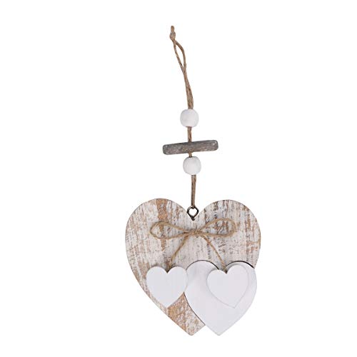 Colgante de madera con forma de corazón creativo para colgar en la pared, decoración de la puerta, decoración de fiesta, para boda, hogar, marca y nuevo