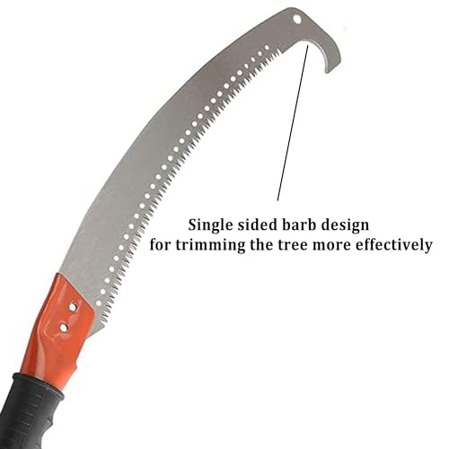 Image of Garden Pruning Saw | Tree Pruner With Extendable Pole Fixing Slot | Hand Tools For Remove Unwanted Branches In Your Garden, Hand-powered | With Rubber Grip Handle - 1Ps