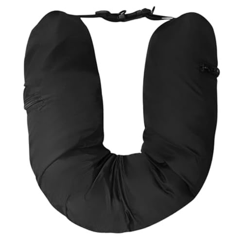 Bodhi2000 Cojín de viaje fácil de limpiar, almohada rellenable, ahorra espacio, soporte portátil...