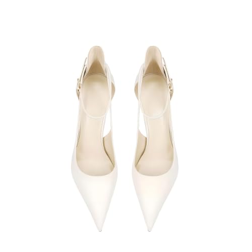 Image of Women's Pointed-Toe Bag-Toe Strappy High-Heeled Shoes Sexy Stiletto Pumps