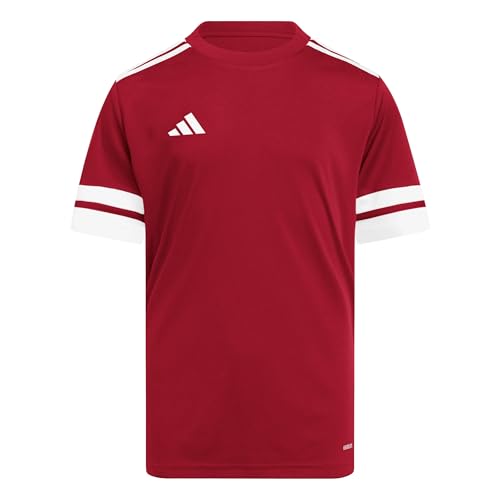 adidas Unisex Kinder Squadra25 Jersey Short Sleeve Kids Shirt, Team Power Red 2 / White, 9-10 Years