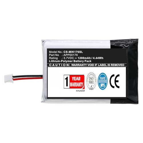 XSPLENDOR 1200mAh Replacement Battery for MINN KOTA iPilot Link Remote BT PN APP00176