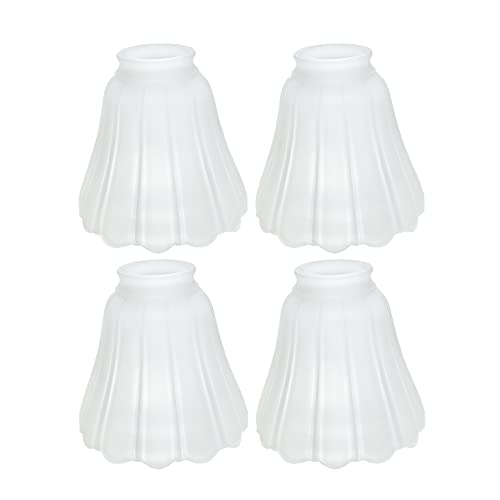 Image of Aspen Creative 23011-4A Transitional Frosted Ceiling Fan Glass Shade.2-1 /8 inchFitter.Size:5 inchD x 4-3 /4 inchH.4Pcs /Pack
