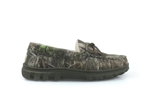 Image of Bonezzz Flex Slippers - Comfy Feet Warmers for Men | Durable and Sustainable Feet Warmers with Memory Foam with Mossy Oak Camo and Faux Shearling Lining - Indoor and Outdoor Use