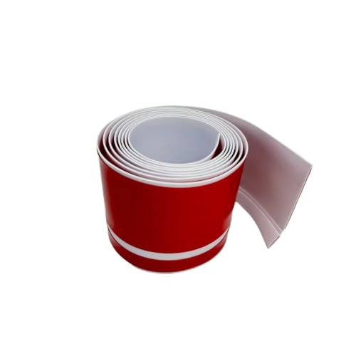 Rodapié de PVC flexible blanco de 2m x 8cm con tira autoadhesiva para suelo 2