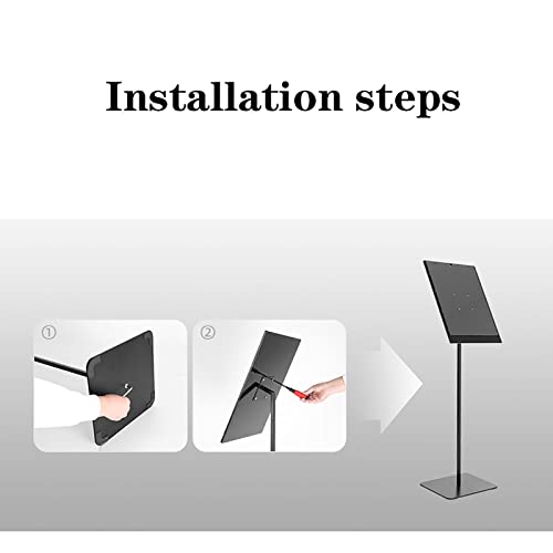 Support d'affiche A3 robuste réglable pour panneau de sol vertical et horizontal de mariage