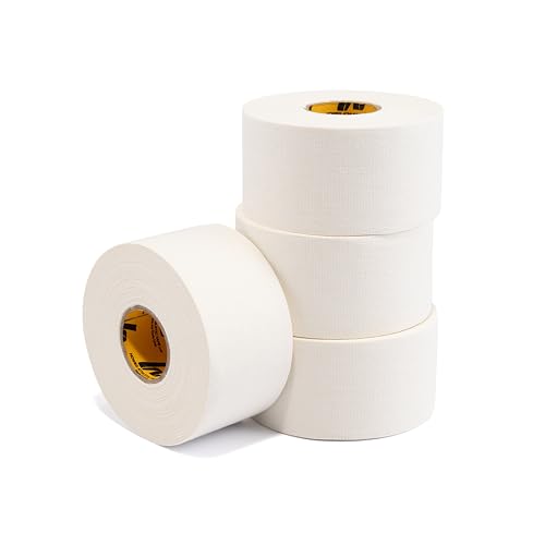 Howies Athletic Tape - 1.5 Zinc Oxide White Sports Tape for Ankles Wrists & Athletic Trainers - Easy Tear - 4 Pack