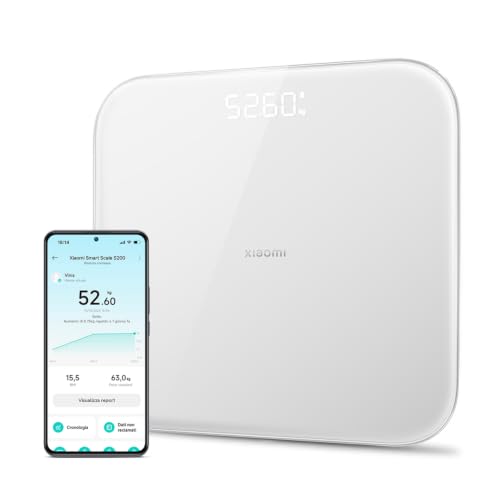 Bilancia pesapersone Xiaomi Smart Scale S200Bluetooth Da Bagno Bianca