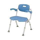 シャワーチェア[ユクリア]ワイドSPU型おりたたみN PN-L41621A ブルー